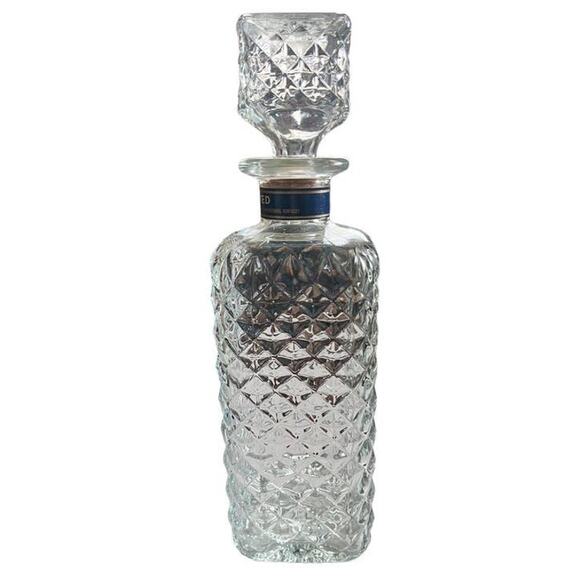 Vtg MCM Square Austin Nichols & CO Glass Decanter Bottle Cork Stopper Barware - Picture 4 of 10